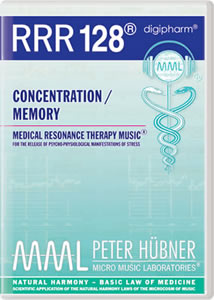 Peter Hübner - Medical Resonance Therapy Music<sup>®</sup> - RRR 128 Concentration / Memory