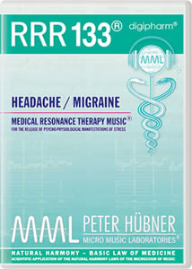 Peter Hübner - Medical Resonance Therapy Music<sup>®</sup> - RRR 133 Headache / Migraine