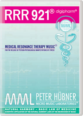 Peter Hübner - Medizinische Resonanz Therapie Musik<sup>®</sup> - RRR 921