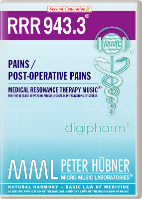 Peter Hübner - Medical Resonance Therapy Music<sup>®</sup> - RRR 943 Pains / Post-Operative Pains No. 3