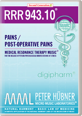 Peter Hübner - Medical Resonance Therapy Music<sup>®</sup> - RRR 943 Pains / Post-Operative Pains No. 10