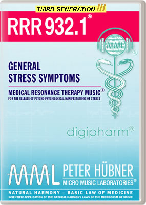 Peter Hübner - Medical Resonance Therapy Music<sup>®</sup> - RRR 932 General Stress Symptoms No. 1