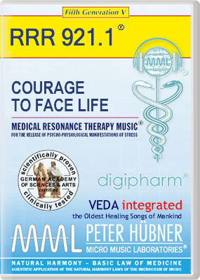 Peter Hübner - Medical Resonance Therapy Music<sup>®</sup> - COURAGE TO FACE LIFE<br>RRR 921 • No. 1