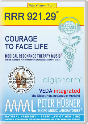 Peter Hübner - Medical Resonance Therapy Music<sup>®</sup> - COURAGE TO FACE LIFE<br>RRR 921 • No. 29