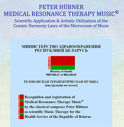 Recognition and Registration of the Medical Resonance Therapy Music