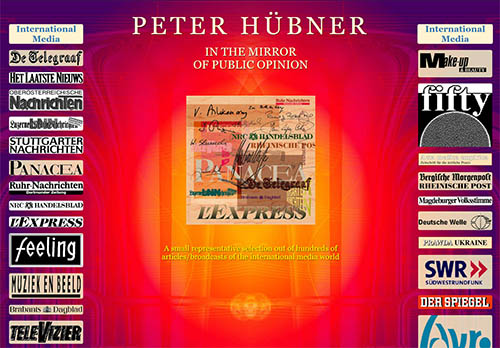 Peter Hübner in the mirror of public opinion - news papers, radio, television