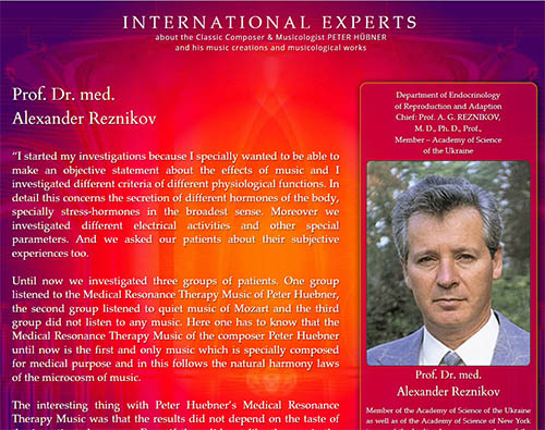 Prof. Dr. med. Alexander Reznikov - Ukrainian Academy of Sciences